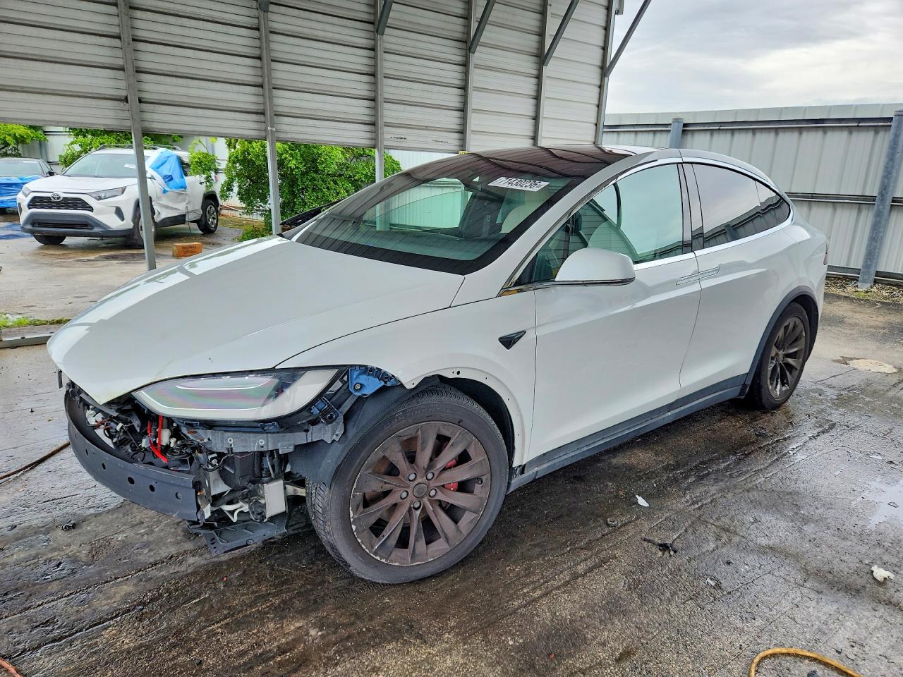2021 TESLA MODEL X — Front 3/4