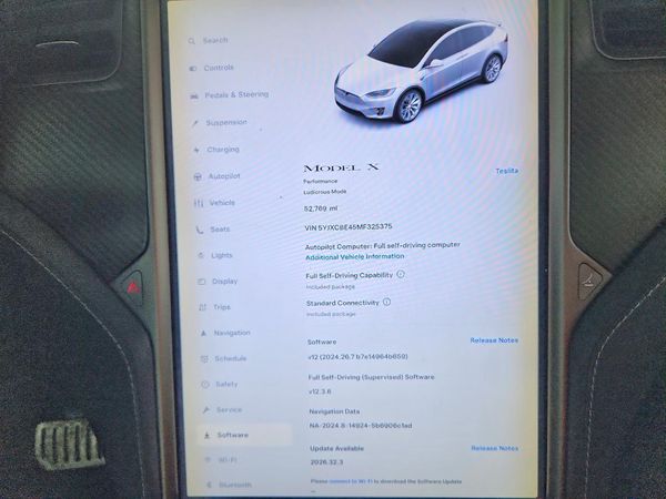 2021 TESLA MODEL X — ODOM