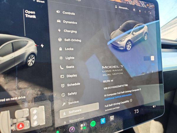 2021 TESLA MODEL Y — ODOM