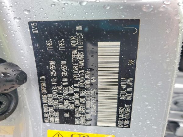 2015 LEXUS NX 200t Luxury — VINS