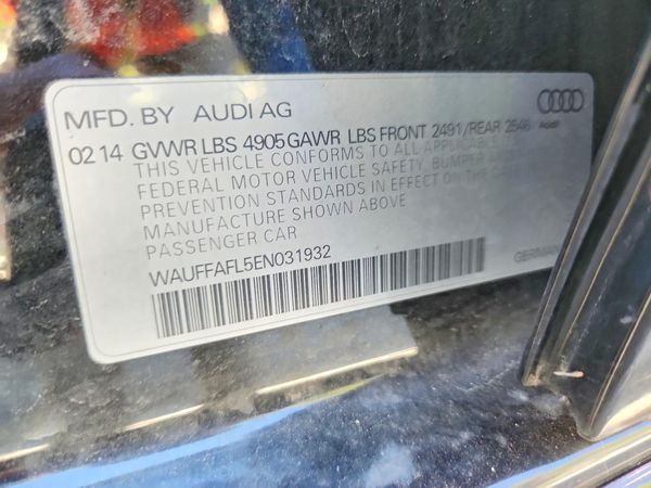 2014 AUDI A4 quattro Premium Plus — VINS