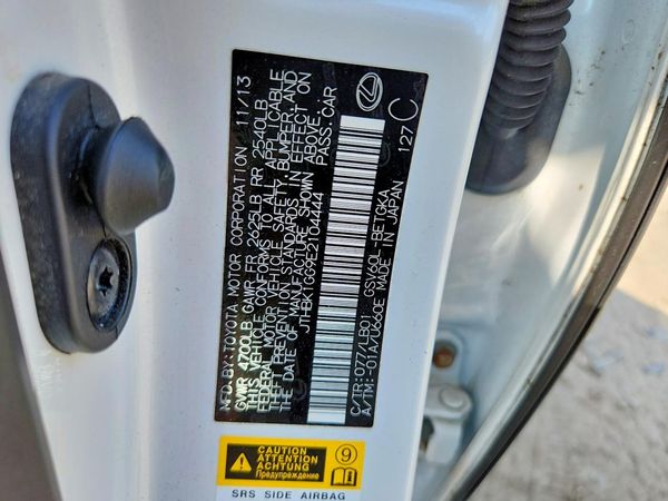 2014 LEXUS ES350 350 — VINS