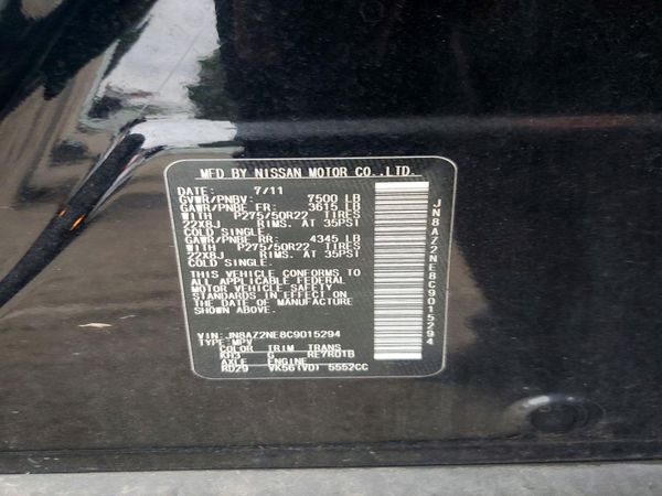 2012 INFINITI QX56 — VINS