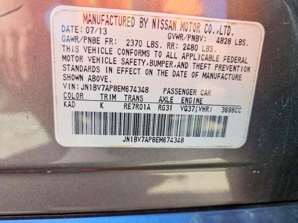 2014 INFINITI Q50 — VINS