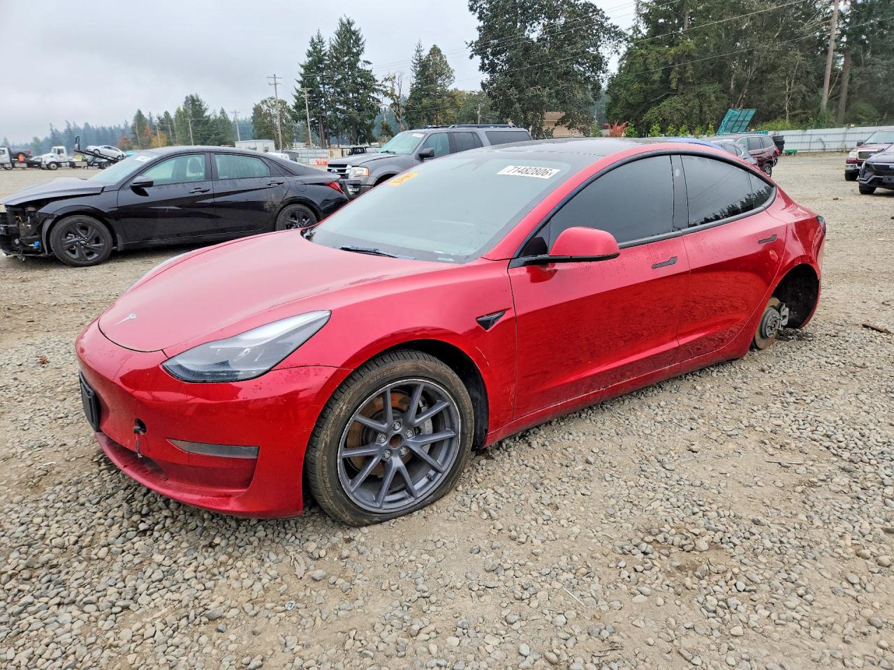 2022 TESLA MODEL 3 — Front 3/4