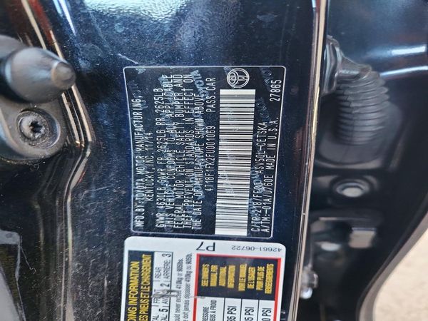 2015 TOYOTA CAMRY — VINS