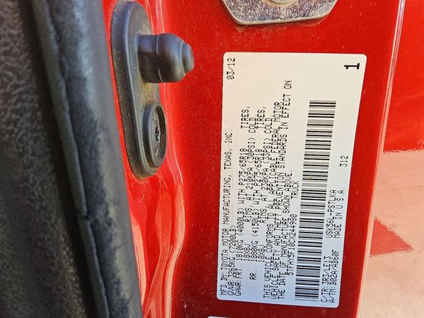 2012 TOYOTA TUNDRA Limited — VINS