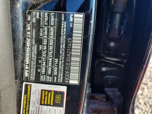 2013 MERCEDES-BENZ GL-CLASS GL450 4MATIC — VINS