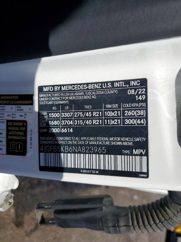 2022 MERCEDES-BENZ GLE-CLASS GLE450 4MATIC — VINS