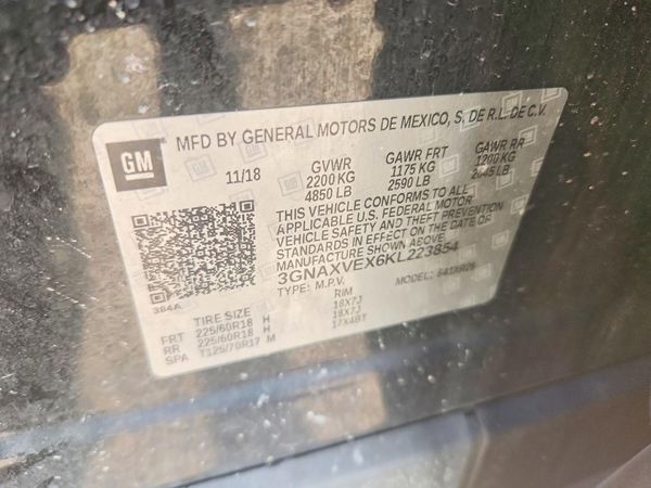 2019 CHEVROLET EQUINOX LT (2LT) — VINS