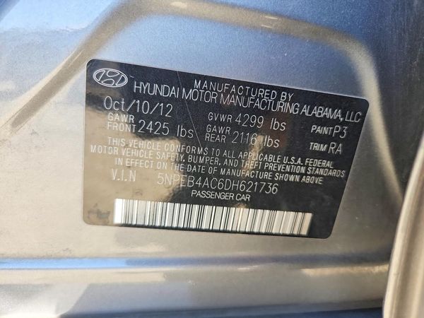 2013 HYUNDAI SONATA GLS/ GLS Popular — VINS