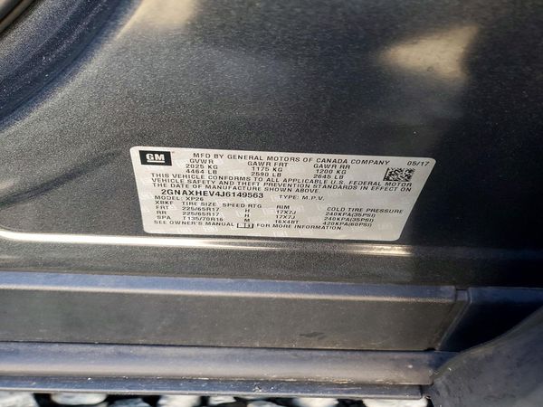 2018 CHEVROLET EQUINOX LS — VINS