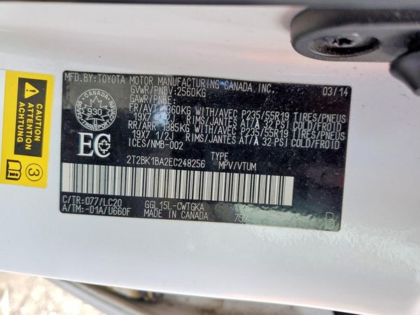 2014 LEXUS RX 350 — VINS
