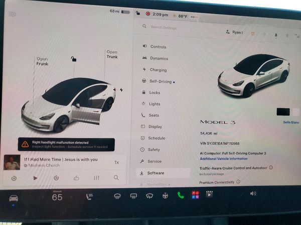 2022 TESLA MODEL 3 — ODOM
