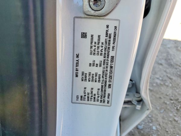2022 TESLA MODEL 3 — VINS