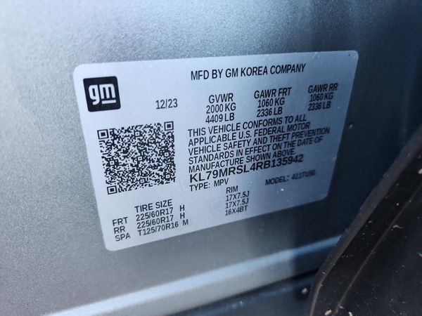 2024 CHEVROLET TRAILBLAZE LT — VINS