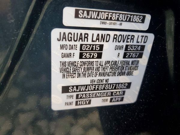 2015 JAGUAR XF Sport & Portfolio — VINS
