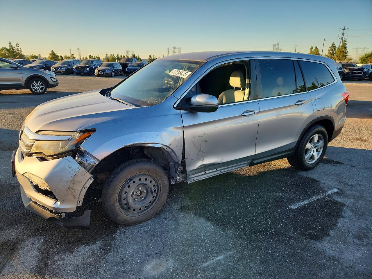 2016 HONDA PILOT EX — Front 3/4