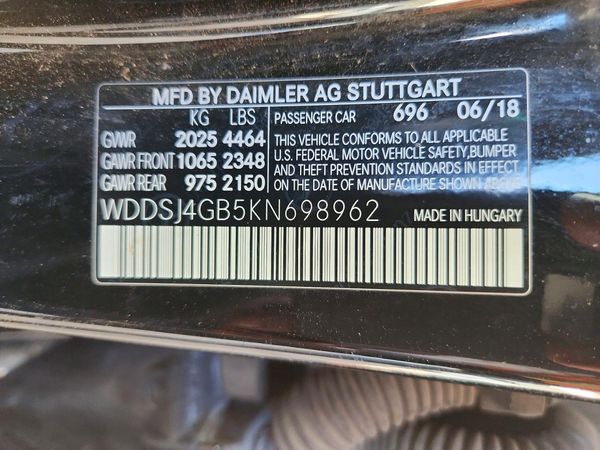 2019 MERCEDES-BENZ CLA-CLASS CLA250-4M — VINS