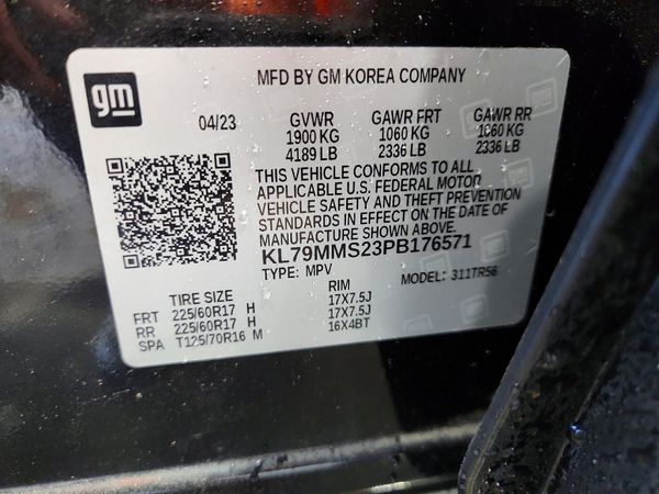 2023 CHEVROLET TRAILBLAZE LS — VINS