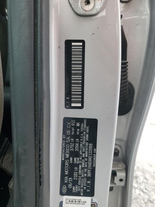 2019 KIA FORTE FE/LX/LXS
