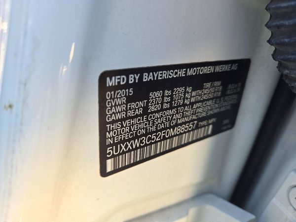 2015 BMW X4 xDrive28i — VINS