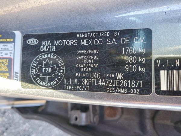 2018 KIA FORTE LX Pop,S,EX — VINS