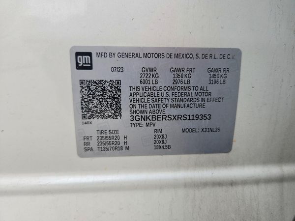 2024 CHEVROLET BLAZER RS — VINS