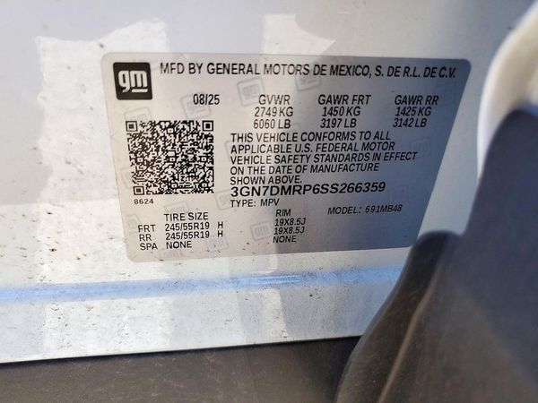 2025 CHEVROLET EQUINOX LT 1 PCY — VINS
