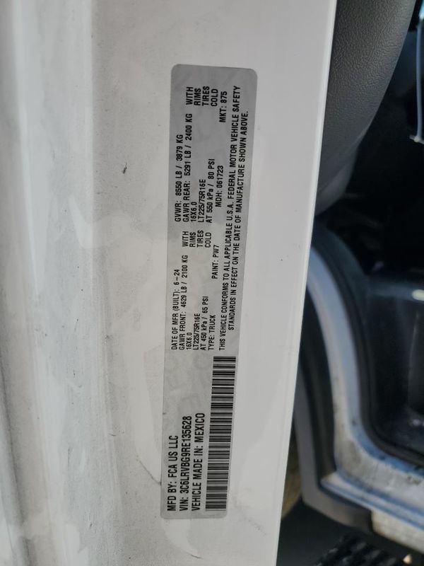 2024 RAM PROMASTER 1500 — VINS