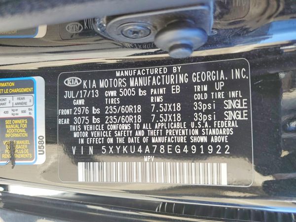 2014 KIA SORENTO EX — VINS