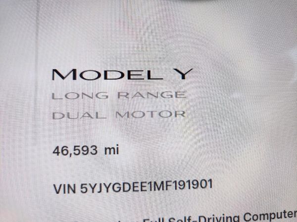 2021 TESLA MODEL Y — ODOM