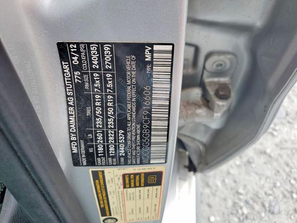 2012 MERCEDES-BENZ GLK GLK350 — VINS