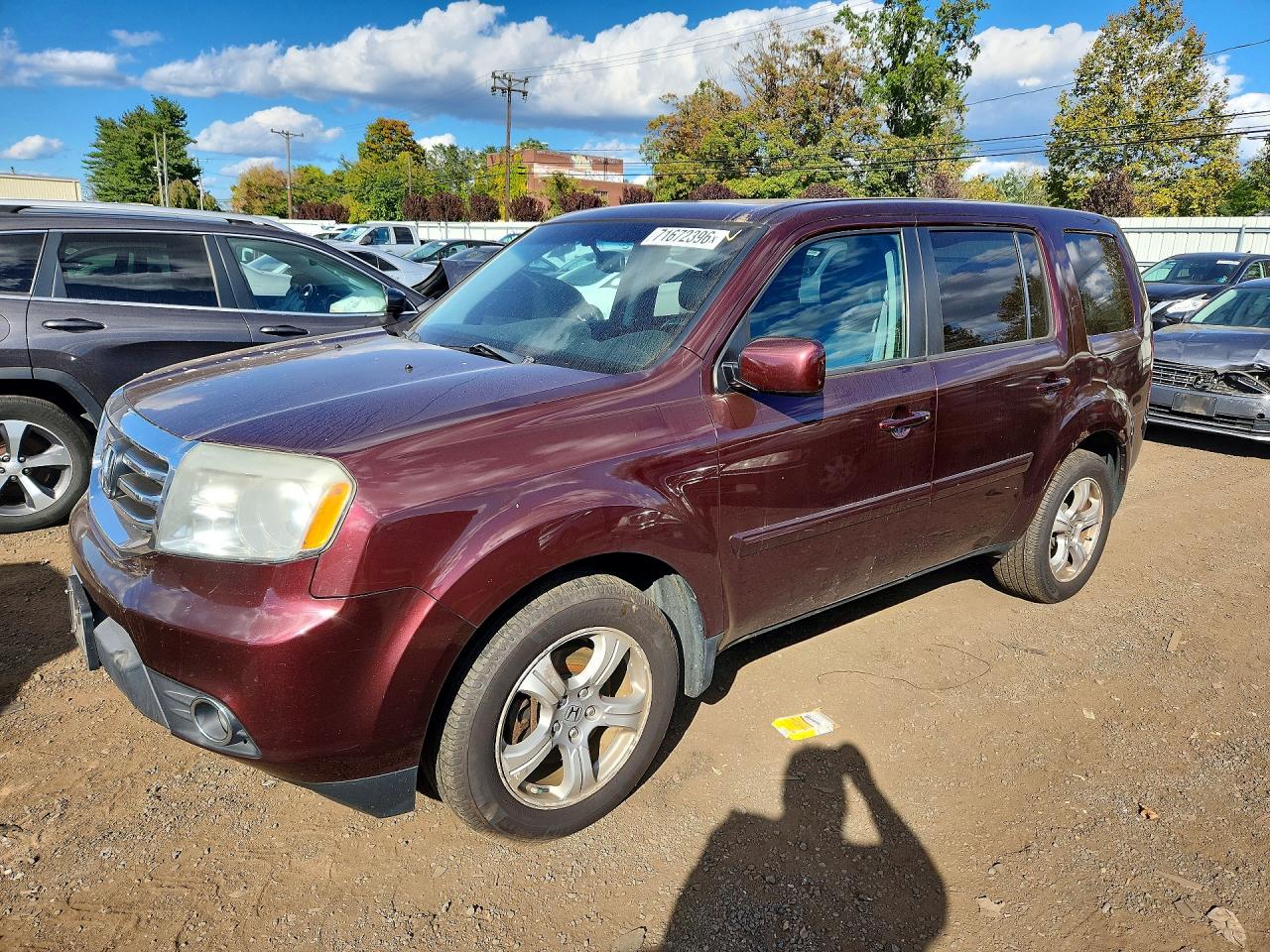 2014 HONDA PILOT EX-L — Front 3/4