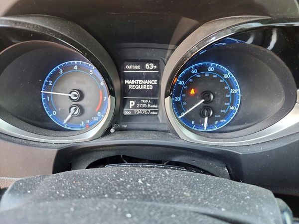 2016 TOYOTA COROLLA L/LE — ODOM