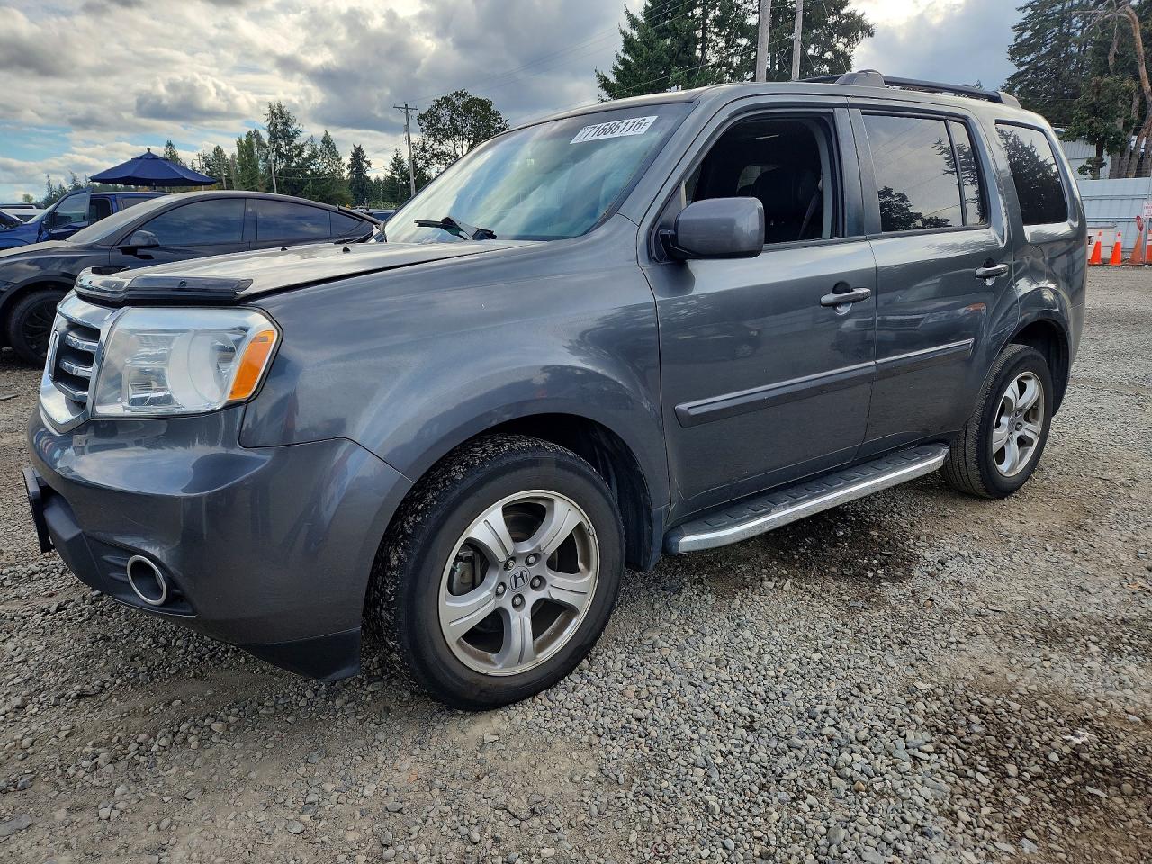 2012 HONDA PILOT EX-L with RES — Front 3/4