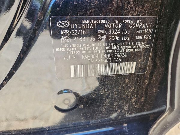 2017 HYUNDAI ELANTRA — VINS