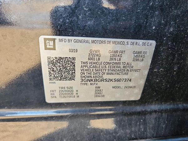 2019 CHEVROLET BLAZER 2LT — VINS