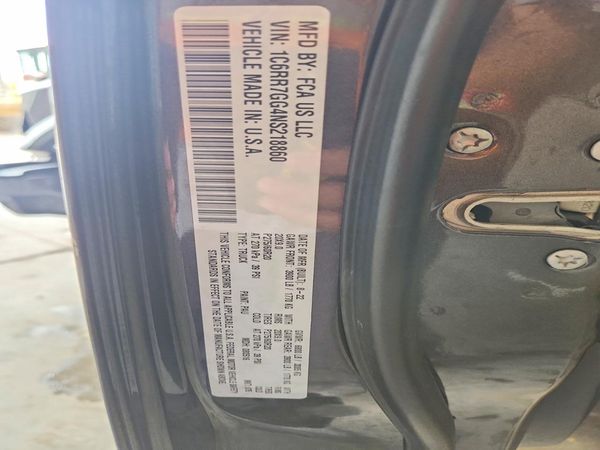 2022 RAM 1500 SLT — VINS