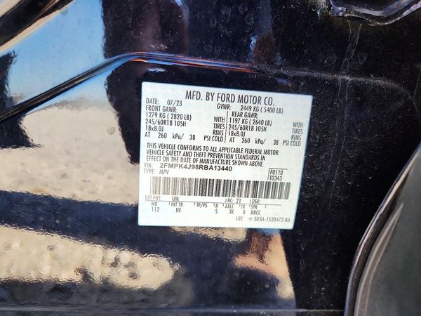 2024 FORD EDGE SEL — VINS