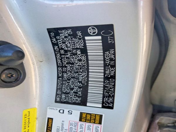 2016 TOYOTA PRIUS — VINS