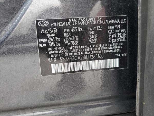 2020 HYUNDAI SANTA FE SEL