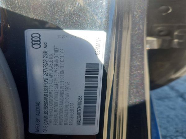 2013 AUDI S7/RS7 w/ Innovation Pkg — VINS