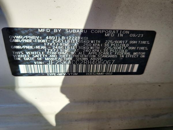 2024 SUBARU FORESTER Premium Base — VINS