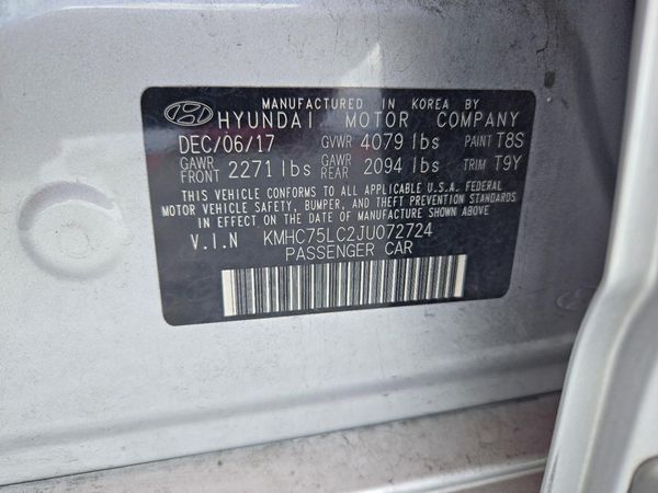 2018 HYUNDAI IONIQ SEL, SEL w/Tech (HEV) — VINS