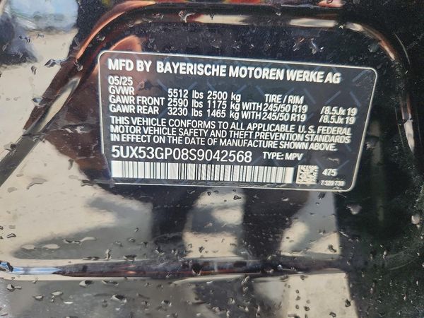 2025 BMW X3 30 xDrive — VINS