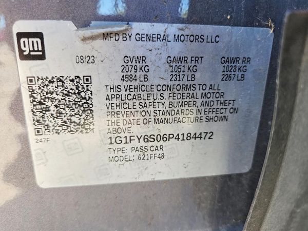 2023 CHEVROLET BOLT LT — VINS