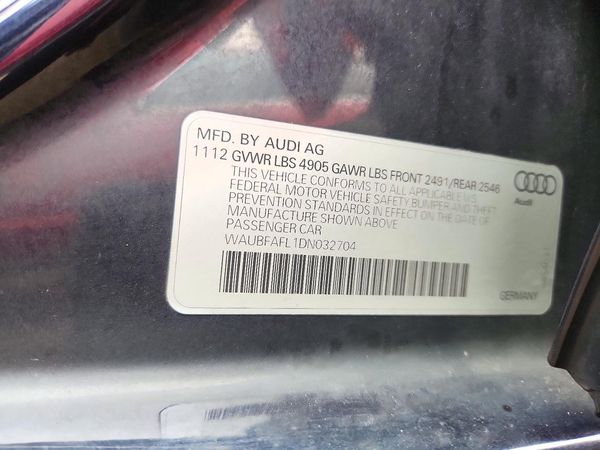 2013 AUDI A4 quattro Premium — VINS