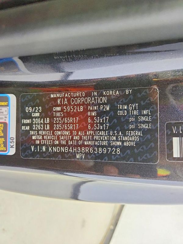2024 KIA CARNIVAL LX, LX Seat Package — VINS