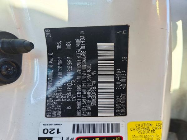 2015 TOYOTA SIENNA — VINS